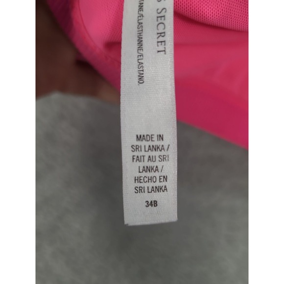 VS VICTORIA'S SECRET Sport Bra by‎ VSX~ Front-Close 34B Pink - Picture 7 of 11